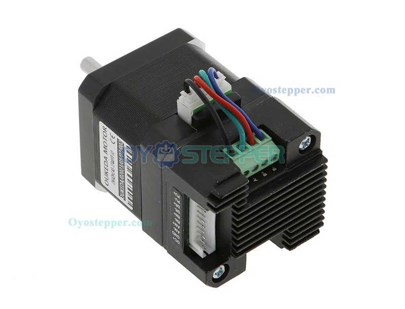 OUKEDA Integrated Nema 17 Stepper Motor with Controller 1.8 Deg 0.44Nm (62.30 oz-in) 1.68A 2 Phase 12-40VDC